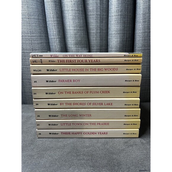 LITTLE HOUSE ON THE PRAIRIE Yellow Laura Ingalls Wilder 1971 Lot of 9 Books PB - Picture 1 of 16